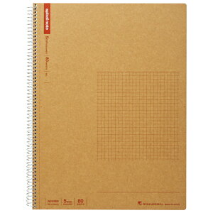 マルマン ノート スパイラルノート ベーシック A4 5mm方眼罫 80枚 N245ES