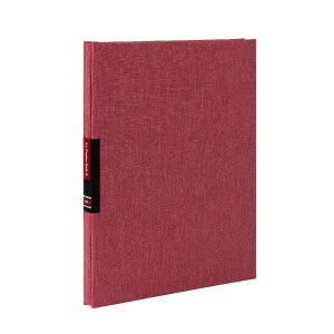 ナカバヤシ ル・パピエ・ノアール2 ビス式 フエルアルバム A4 フリー台紙 黒 レッド A-A4D-171-R