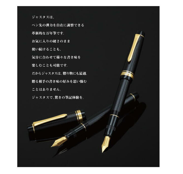 楽天市場】パイロット 万年筆 Justus ジャスタス 95 ネットブラック 中 