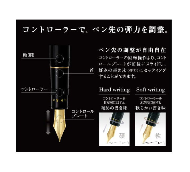 楽天市場】パイロット 万年筆 Justus ジャスタス 95 ネットブラック 中 