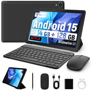 �^�u���b�g 10�C���` �y����8�_�Z�b�g�z Android 15 Wi-Fi���f�� 24GB+128GB+1TB�g�� 8�R�ACPU Widevine L1�Ή� WiFi 6 GMS�F�� ������� ��F�� �i���^�u���b�g �P�[�X�t�� �A���h���C�h �q�� �L�b�Y ���S�� 