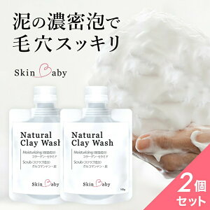 ������2�Z�b�g ��� �A ���t�H�[�� �D �A �N���C��痿 �ь��P�A �ь���� SkinBaby �X�L���x�r�[ Natural Clay Wash 100g×2 �ь��΍� �ь��P�A �p�� �R���[�Q�� �Z���~�h �q�A�������_ ���l�b�g