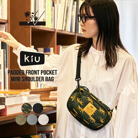 【KiU公式】パデッドフロントポケットミニショルダーバッグ《メール便対象》【防水 撥水 ショルダーバッグ ボディバッグ キルティング おしゃれ メンズ レディース】