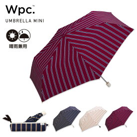 【セール★50％オフ】ギフト対象【Wpc.公式】折りたたみ雨傘 レディストライプ ミニ【折りたたみ傘 撥水 50cm レディース 女性 おしゃれ コンパクト かわいい 3段式 スリム 晴雨兼用 ポーチ カジュアル シンプル 上品 人気 プレゼント 実用的】