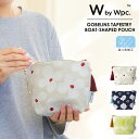 【春セール★50%オフ】ギフト対象【Wpc.公式】Wpc. Patterns ゴブラン織舟型ポーチ《メール便対象》【ブランド おしゃれ プチギフト 誕生日プレゼント 可愛い レディース 北欧 花柄 タッセル 洗濯機で洗える マチあり 撥水 汚れが付きにくい 日用品雑貨】