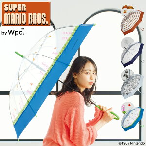 【★タイムセール30%オフ】【Wpc.公式】ビニール傘 ジャンプ傘 任天堂 スーパーマリオブラザーズ【長雨傘 長傘 撥水 60cm ユニセックス メンズ レディース おしゃれ かわいい 可愛い ゲーム イ