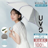 【UVO公式】最強の日傘 折りたたみ傘／3段 Wpc.【日傘 完全遮光100％ 完全UVカット100％生地 軽量 晴雨兼…