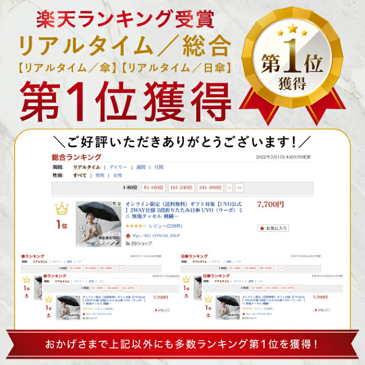 楽天市場】オンライン限定《送料無料》ギフト対象【UVO公式】2WAY仕様 2段折りたたみ日傘 UVO(ウーボ)ミニ 無地タッセル 刺繍スカラップ 刺繍フラワー 切り継ぎ フリル【完全遮光UVカット率100%生地使用 晴雨兼用 UPF50+ 遮熱 撥水 折りたたみ傘 レディース バンブー ...