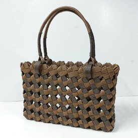 紙バンド手芸トライアルキット♪≪基本の石畳み編み≫バッグキット12本取りでザクザク編めちゃう石畳編みバッグ