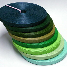 紙バンド（ クラフトバンド クラフトテープ 日本製 ハンドクラフト手芸 ）30m巻「グリーン系」　