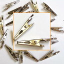 ワニグチクリップ20個パックミニサイズでもしっかりくわえる強力クリップ