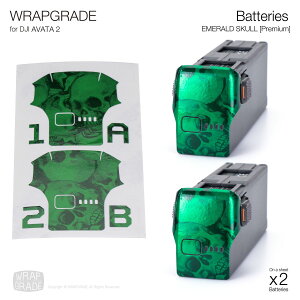 �y�����zWRAPGRADE ���b�v�O���[�h �h���[���p �J�X�^�� �X�L���V�[�� DJI Avata 2 �o�b�e���[�p 2�� �S13�F