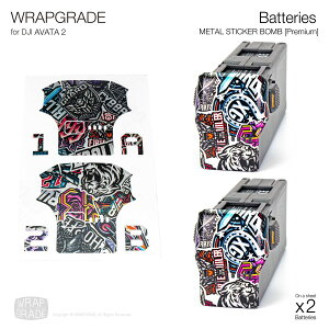 �y�����zWRAPGRADE ���b�v�O���[�h �h���[���p �J�X�^�� �X�L���V�[�� DJI Avata 2 �o�b�e���[�p 2�� �S13�F