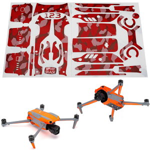�y�����zWRAPGRADE ���b�v�O���[�h �h���[���p �J�X�^�� �X�L���V�[�� DJI AIR 3��p �A�N�Z���g�J���[