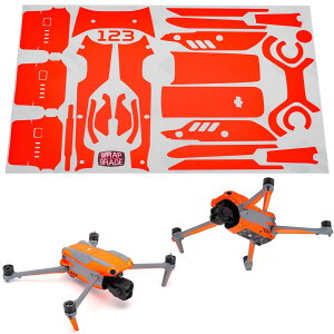 �y�����zWRAPGRADE ���b�v�O���[�h �h���[���p �J�X�^�� �X�L���V�[�� DJI AIR 3��p �A�N�Z���g�J���[