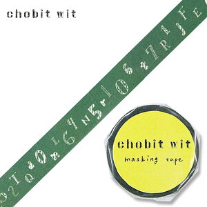 }XLOe[v O[tbV GreenFlash chobit wit number CW-071 15mm×10m