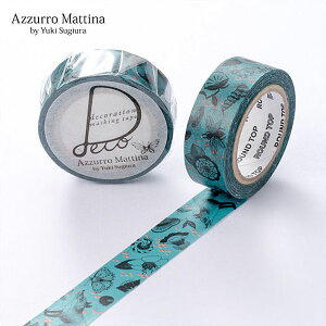 }XLOe[v ROUND TOP ۓVY Ehgbv Azzurro Mattina Lcl̎U 15mm×10m YS-MK-003