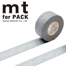 梱包用粘着テープ 幅広 mt カモ井加工紙 mt for PACK フラワーレース 25mm×15m MTPACK14 1巻