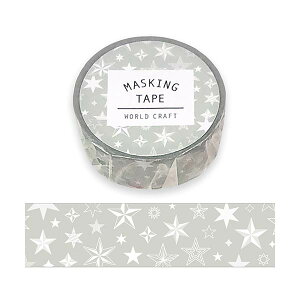 }XLOe[v [hNtg WORLD CRAFT stars gry MT15-025i15mm×7m)