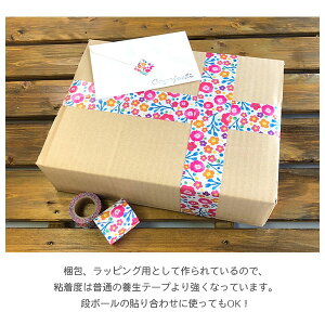 デザイン養生テープYOJOTAPE小屋女子DIYカフェラッピングYOJOテープ強粘着4原色RYJ-14幅25mm×5m