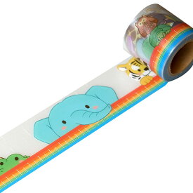 デザイン養生テープ YOJO TAPE 小屋女子DIYカフェ ラッピング YOJOテープ ひょっこり動物園 YJS-05 幅45mm×5m