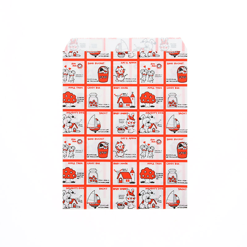なつかしさを感じるレトロなデザイン 正規品 紙袋 超激安 HEIKO シモジマ Ｒ－７０ 200枚 ストップペイル 柄小袋
