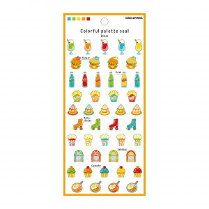 シール カミオジャパン PLUS MART プラスマート カラフルパレットシール DINER 201200