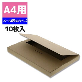 発送用 段ボール A4大きめ 10枚 梱包 資材 A4-H30 シモジマ HEIKO