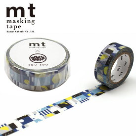 マスキングテープ mt カモ井加工紙 mt×SOU・SOU 月と星 MTSOU18 15mm×7m
