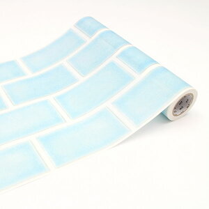 ウォールシート カモ井加工紙 mt CASA FLEECE フリース タイル・水色 MTCAF2307 230mm×5m