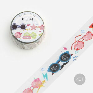 �N���A�e�[�v ���� PET BGM �r�[�W�[�G�� �Č���E�T���O���X BM-CLN004 20mmx5m