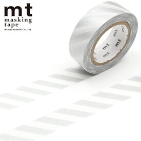 マスキングテープ mt カモ井加工紙 mt 1P （15mmx7m） MT01D378 ストライプ 銀