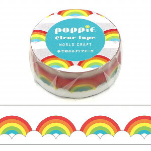 NAe[v [hNtg WORLD CRAFT POPPiE Rainbow POP-CT15-005 15mm×5m e[v