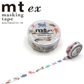 マスキングテープ mt カモ井加工紙 mt ex 1巻 子猫 15mm×7m MTEX1P208
