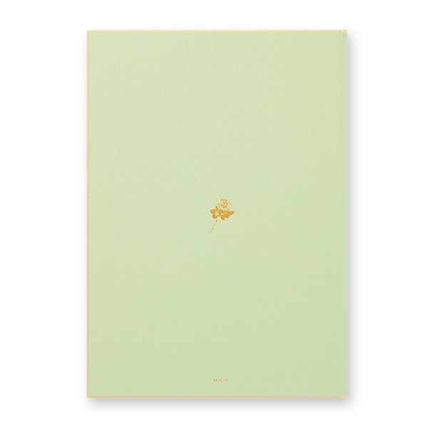 限定モデル色紙 寄せ書き midori B5 黄緑 ミドリ カラー色紙 本型 二つ折り 33269006 手帳・ノート・紙製品 