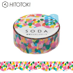 NAe[v  PET LOW KINGJIM \[_ SODA }XLOe[v Vbv ^ CMTD15-001 15mm×3m qggL HITOTOKI