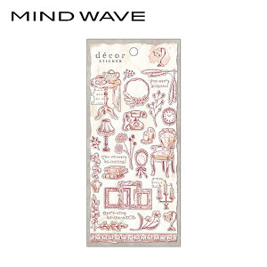 V[gV[ }ChEFCu MIND WAVE decor sticker fR[XebJ[ maroon }[ 81518 V[ NAV[