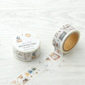 }XLOe[v PAPIER PLATZ psAvbc NX Ȃ킩 Masking tapes COFFEE 20mm×7m 37-817