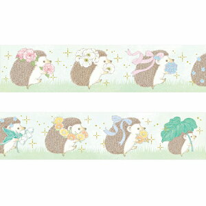 }XLOe[v PAPIER PLATZ psAvbc NX Designers Masking tapes MILINA LOVE Hedgehog  20mm×5m 52-036