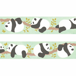 }XLOe[v PAPIER PLATZ psAvbc NX Designers Masking tapes MILINA LOVE PANDA  20mm×5m 52-038