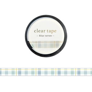 �N���A�e�[�v �����e�[�v �}�C���h�E�F�C�u MIND WAVE �������u���[�^�[�^�� blue tartan 95294 7mm×5m