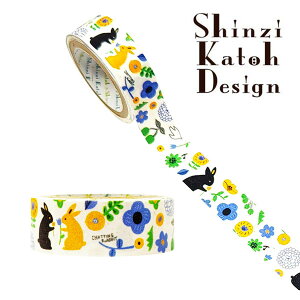 �}�X�L���O�e�[�v �V�[���� �V���W�J�g�E Shinzi Katoh �o�i�i�y�[�p�[�e�[�v chatting rabbit bp-tp-10038 15mm×3m