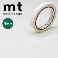 マスキングテープ mt カモ井加工紙 mt large core 和紙 マットホワイト 15mm×30m MT01L056