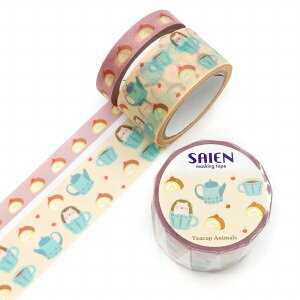 }XLOe[v SAIEN ʉ J~C\Y }XLOe[v2Zbg Teacup AnimalsieB[JbvAj}YjnlY~ UR-2028 8mm×5mE20mm×5m