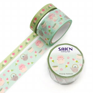 }XLOe[v SAIEN ʉ J~C\Y }XLOe[v2Zbg Teacup AnimalsieB[JbvAj}YjԂ UR-2029 8mm×5mE20mm×5m