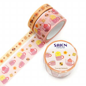 }XLOe[v SAIEN ʉ J~C\Y }XLOe[v2Zbg Teacup AnimalsieB[JbvAj}YjЂ悱 UR-2030 8mm×5mE20mm×5m