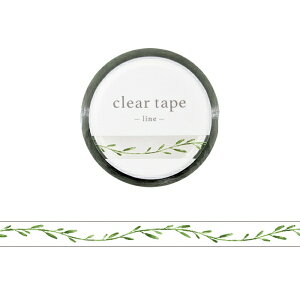 �N���A�e�[�v �����e�[�v �}�C���h�E�F�C�u MIND WAVE line olive(���C���I���[�u) 95405 7mm×5m