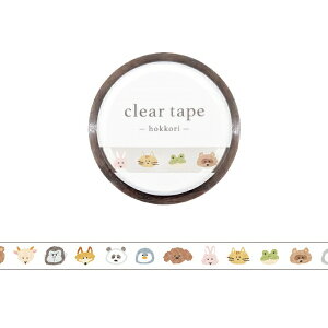 �N���A�e�[�v �����e�[�v �}�C���h�E�F�C�u MIND WAVE hokkori animal(�z�b�R���A�j�}��) 95410 7mm×5m