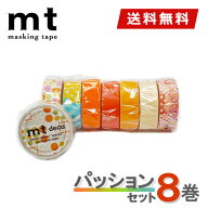 【在庫限り】マスキングテープ 8巻セット mt カモ井加工紙 パッションセット 【ネコポス送料無料】