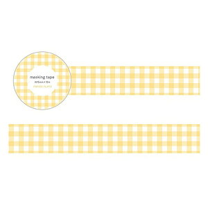 }XLOe[v PAPIER PLATZ psAvbc NX IWi}XLOe[v Check Yellowi`FbNCG[j15mm×10m 72-017